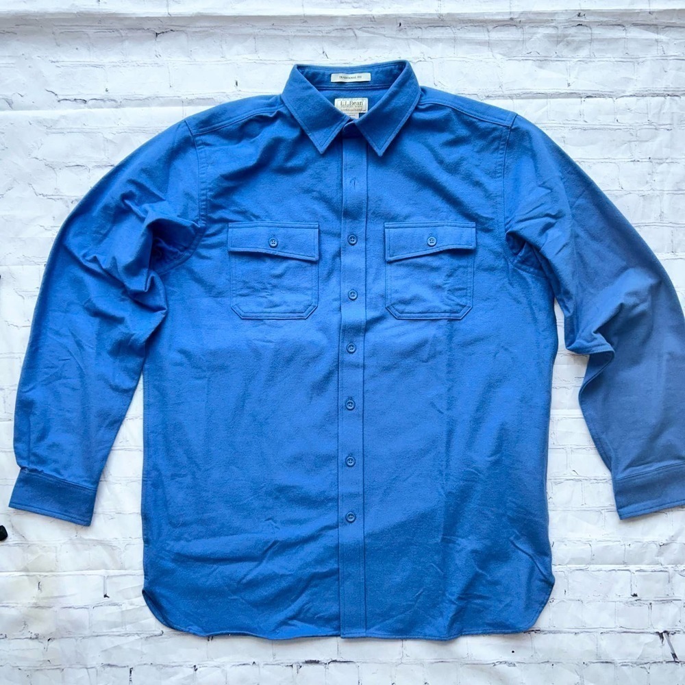 VINTAGE Men’s Large Tall LL Bean Chamois Shirt Never Worn